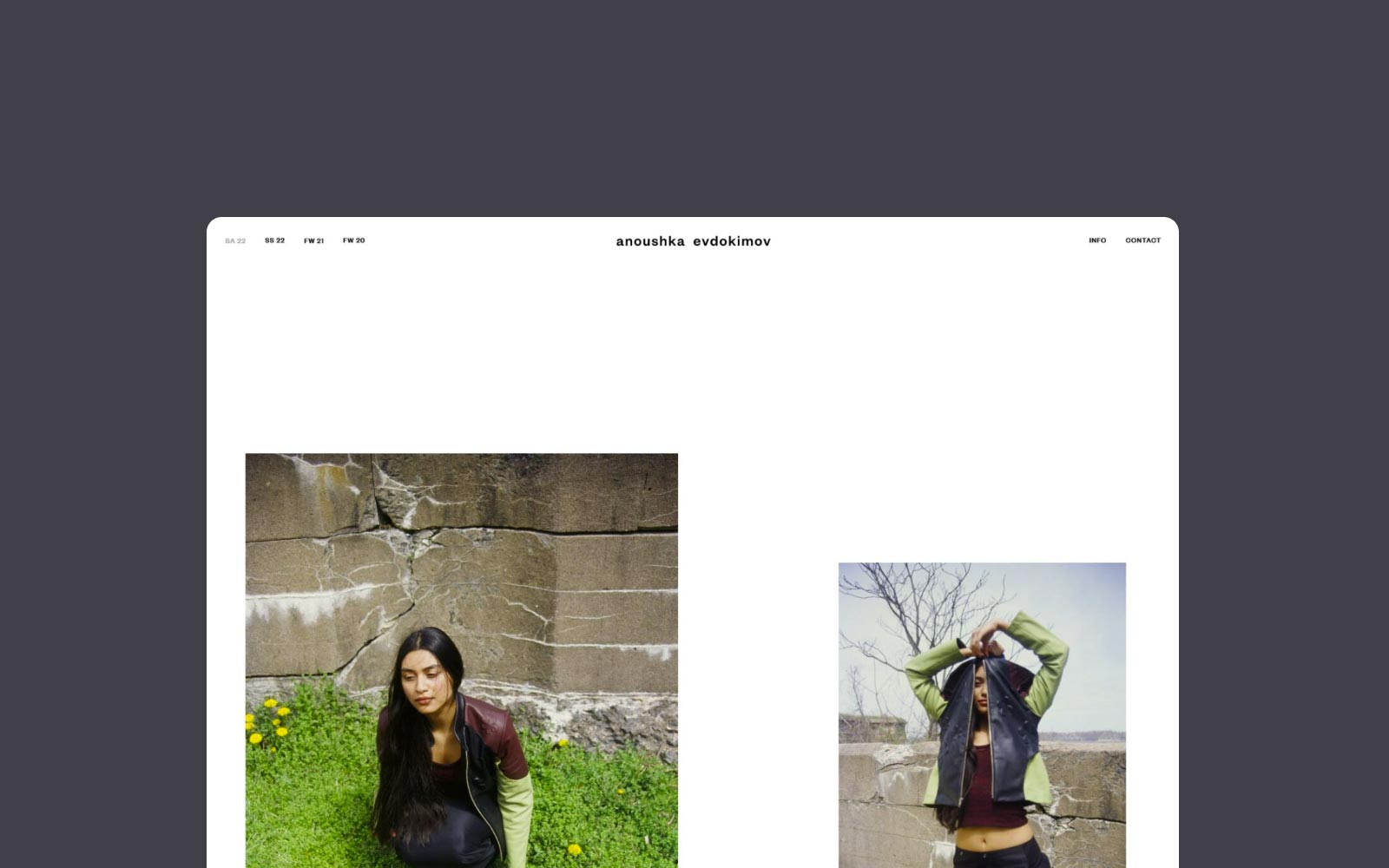minimalist website design examples